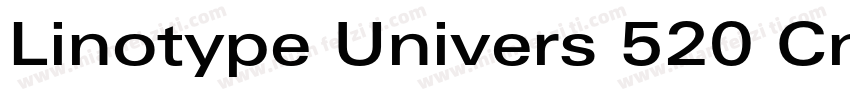 Linotype Univers 520 CnMedium字体转换